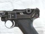 VERY RARE, "MAUSER BANNER POLICE BLACK WIDOW" LUGER P-O8, MFG.1942, CAL. 9MM. SER. 7474 y. - 4 of 14