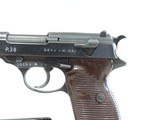 PRISTINE, WALTHER, P-38(AC 44) CAL. 9MM, SER. 69131. - 3 of 11