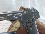 FN BROWNING 1900, CAL. 32ACP, SER. 332764, MFG. 1905, WITH CAPTURE PAPERS. VAULT QUEEN!!!!! - 7 of 17