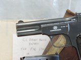 FN BROWNING 1900, CAL. 32ACP, SER. 332764, MFG. 1905, WITH CAPTURE PAPERS. VAULT QUEEN!!!!! - 6 of 17
