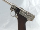 GORGEOUS NICKEL DWM MDL. P.08 CAL. .30 LUGER SER. 81996 - 3 of 14