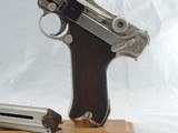GORGEOUS NICKEL DWM MDL. P.08 CAL. .30 LUGER SER. 81996 - 2 of 14