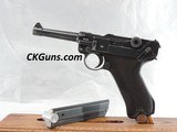 GORGEOUS, MAUSER LUGER P.08, S/42, CAL. 9MM, SER. 8906N, MFG. 1939. - 1 of 12