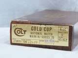 AWESOME COLT GOLD CUP SERIES 70 NATIONAL MATCH, CAL. .45ACP, SER. 70N48089 - 16 of 16