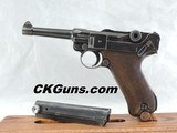 PRISTINE, MAUSER (LUGER) P-08, "42", CAL. 9MM, SER. 7227  MFG. 1940. - 1 of 14