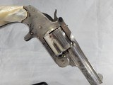 GORGEOUS NICKEL SMITH & WESSON MDL. SINGLE ACTION 2ND MODEL SPUR TRIGGER CAL. .38 SER. 4416. - 7 of 16