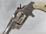 GORGEOUS NICKEL SMITH & WESSON MDL. SINGLE ACTION 2ND MODEL SPUR TRIGGER CAL. .38 SER. 4416. - 3 of 16