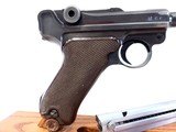 WOW, MAUSER/KREIGHOFF P-08 LUGER, (CODE 42) , CAL. 9MM, SER. 4234a, DATED 1940. HOLSTER QUEEN!!!! - 8 of 14