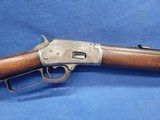 RARE, MARLIN MDL. 1889, CAL  .38-40, SER. 56812, SPECIAL ORDER ROUND 24" BARREL, MFG. 1891. VERY SHORT LIVED MODEL!! - 8 of 17