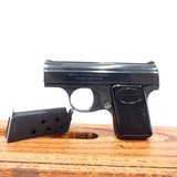 VIRGINAL, BROWNING "BABY" CAL 25 ACP,  SER. 206437, BELGIAN MFG. 1959.  - 3 of 16