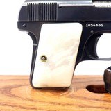 PRISTINE BROWNING , MDL.  1906, CAL. .25 ACP. SER. 1054662, MFG. BELGIUM 1955. - 7 of 13