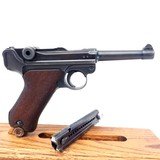 PRISTINE, MAUSER P-08, S/42 (LUGER), CAL. 9MM, SER. 6661k, MFG. 1938. - 5 of 13