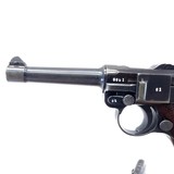 PRISTINE, MAUSER P-08, S/42 (LUGER), CAL. 9MM, SER. 6661k, MFG. 1938. - 2 of 13