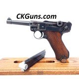 PRISTINE, MAUSER P-08, S/42 (LUGER), CAL. 9MM, SER. 6661k, MFG. 1938. - 1 of 13