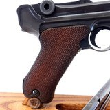 PRISTINE, MAUSER P-08, S/42 (LUGER), CAL. 9MM, SER. 6661k, MFG. 1938. - 8 of 13