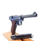 PRISTINE, MAUSER P-08, S/42 (LUGER), CAL. 9MM, SER. 6661k, MFG. 1938. - 9 of 13