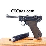 WOW, MAUSER P 08 LUGER, (CODE 42) , CAL. 9MM, SER. 2591 i,
DATED 1940