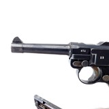 AWESOME, KRIEGSMARINE MAUSER LUGER P-08, S/42, CAL. 9MM, SER. 913 e.  MFG. 1937. - 2 of 15