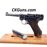 AWESOME, KRIEGSMARINE MAUSER LUGER P-08, S/42, CAL. 9MM, SER. 913 e.  MFG. 1937. - 1 of 15