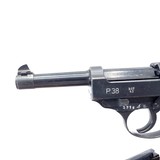 RARE MAUSER (BYF/43 b BLOCK), P-38, ,CAL. 9MM, SER. 3718 b. MFG. 1943. - 2 of 13