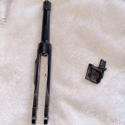 BEAUTIFULLY REFINISHED LUGER-PO8 BARREL AND BARREL EXT. EXTRACTORS & SIDEPLATE
