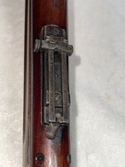 Very rare U. S. Test Krag Jorgensen with Parkhurst Stripper Clip Conversion one of only 10 known. - Image 8 of 12