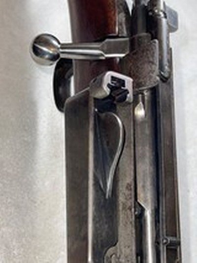 Very rare U. S. Test Krag Jorgensen with Parkhurst Stripper Clip Conversion one of only 10 known. - Image 7 of 12