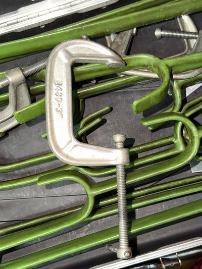 Gun Show Rifle Racks with Clamps & Case. - Image 1 of 4