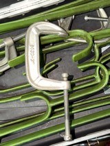 Gun Show Rifle Racks with Clamps & Case. - Image 1 of 4