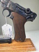 Gorgeous Original Mauser P-08 (BYF) Dated 1942 .9 Cal. (mm - Image 12 of 14