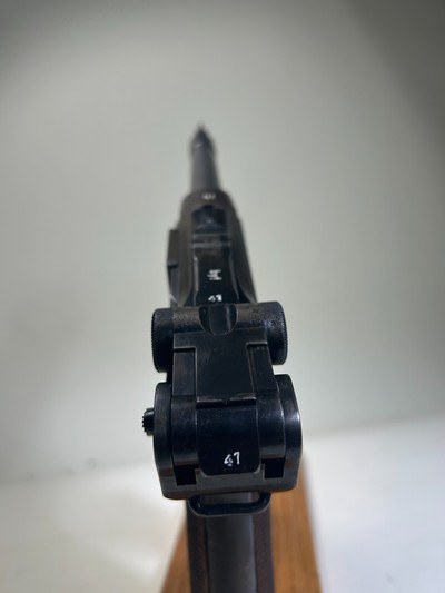 Gorgeous Original Mauser P-08 (BYF) Dated 1942 .9 Cal. (mm - Image 10 of 14