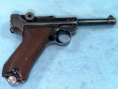 MAUSER LUGER  P-O8, DATED 1937 "S/42"  CAL. 9MM. SER.6683 - Image 1 of 7