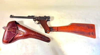 Artillery Luger P08 with Board Stock - Image 1 of 8