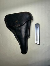 Nazi Police Holster with Rare Haenel Schmeisser Pat. Mag. and Takedown Tool - Image 1 of 7