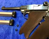 DWM 1900 American Eagle 30 Luger Exceptional Cond Cased - 8 of 15