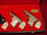 FN Baby Browning Auto Pistol 3 Gun Set in Browning Presentation Case, Renaissance, Lightweight, and Std Model, Mint Condition - 9 of 11