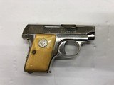 Colt model1908 Hammerless .25 Nickel w/factory letter - 2 of 15