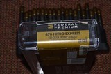 Federal Premium Cape Shok 470 Nitro Express 500 Grain Trophy Bonded Sledge Hammer Solid - 5 of 10