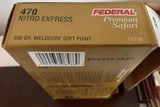 Federal Premium Safari 470 Nitro Express 500 GR Weldcore Soft Point - 5 of 6