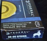Federal 30-06 SPRG 150 grain Soft Point - 1 of 3