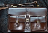 Premium Gentlemen's Leather Messenger Laptop briefcase - 1 of 14