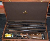 Browning Grade VII 4 barrel Skeet set in the factory leather hard case - 1 of 15