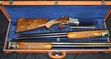 Funken signed Browning Superposed 12 GA Pigeon grade 2 Barrel Set w/Original Tolex Case - 4 of 15