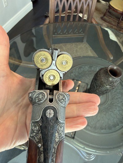 FLINTENDRILLING SHOTGUN DRILLING THREE BARRELED SHOTGUN FOR SALE - Image 4 of 13