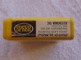 Vintage Speer 243 Winchester 100gr. expanding soft point - 20rd box - 4 of 6