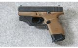 Glock ~ G42 Flat Dark Earth with Laser ~ .380acp - 2 of 4
