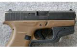 Glock ~ G42 Flat Dark Earth with Laser ~ .380acp - 4 of 4