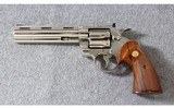 Colt ~ Python 6 Inch Nickel ~ .357 Mag. - 2 of 7