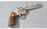 Colt ~ Python 6 Inch Nickel ~ .357 Mag. - 1 of 7