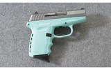 SCCY Firearms ~ CPX-2 Aqua Blue Stainless ~ 9mm Para. - 1 of 7